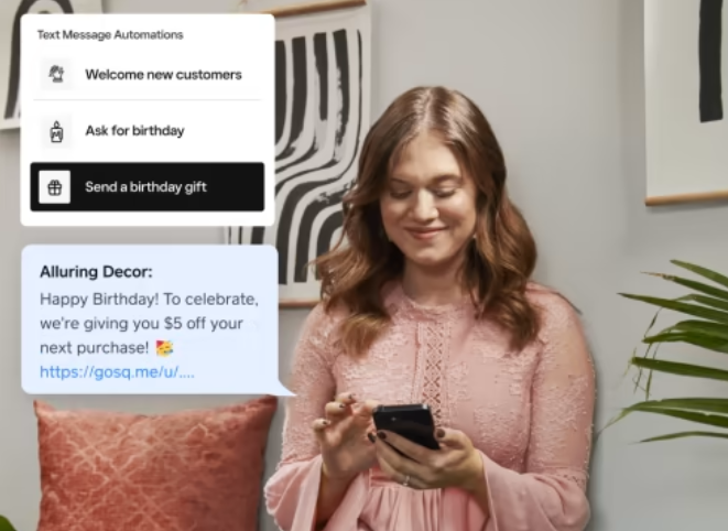 screenshot of Square Marketing